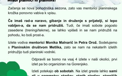 Vpis v Planinski krožek